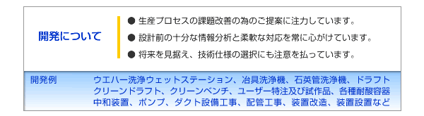 開発について