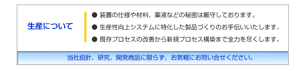 生産について